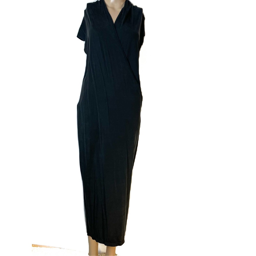 NWT H&M Exclusive Black Maxi Dress | Minimalist Sleeveless V-Neck Column Dress